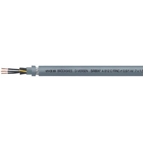 Электрический кабель без галогенов - SABIX® A 812 C FRNC - SAB BROECKSKES GMBH & Co. KG - питания / РЧ / изолированный