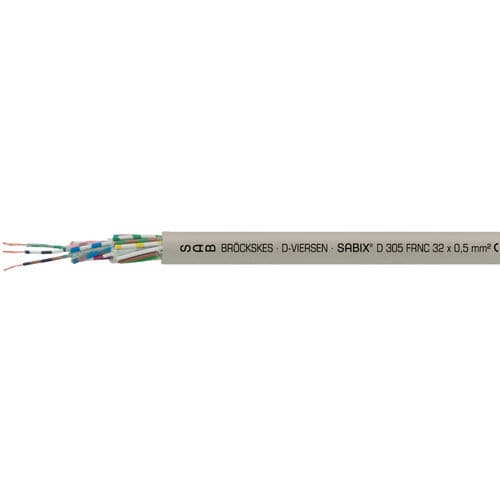 Электрический кабель для передачи данных - SABIX® D 305 FRNC - SAB BROECKSKES GMBH & Co. KG - DIN / изолированный / с замедлителем пламени