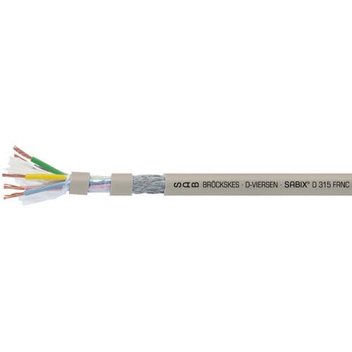 Электрический кабель для передачи данных - SABIX® D 315 FRNC - SAB BROECKSKES GMBH & Co. KG - DIN / изолированный / с замедлителем пламени