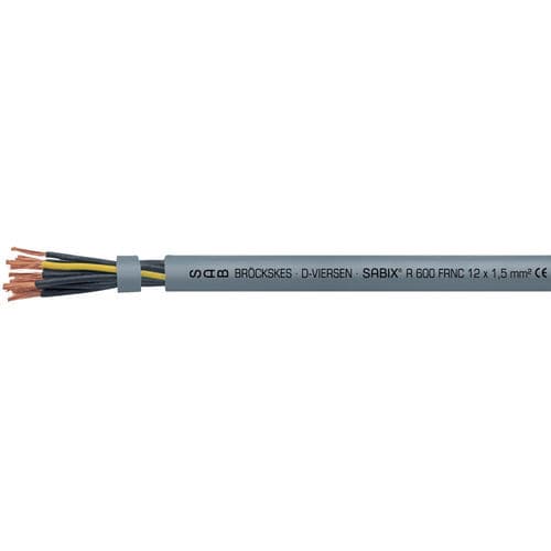 Электрический кабель без галогенов - SABIX® R 600 FRNC - SAB BROECKSKES GMBH & Co. KG - питания / DIN / изолированный