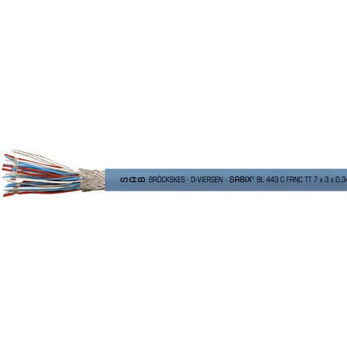 Электрический кабель без галогенов - SABIX® BL 443 C FRNC TT - SAB BROECKSKES GMBH & Co. KG - для передачи данных / DIN / изолированный