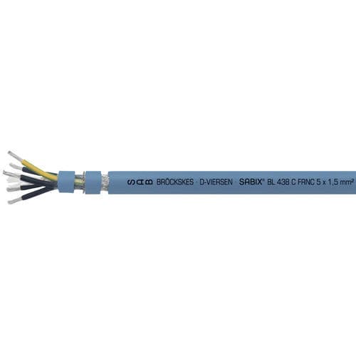 Электрический кабель без галогенов - SABIX® BL 438 C FRNC - SAB BROECKSKES GMBH & Co. KG - питания / изолированный / с замедлителем пламени