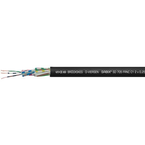 Электрический кабель противопожарной безопасности - SABIX® SD 705 FRNC C1 - SAB BROECKSKES GMBH & Co. KG - питания / для передачи данных / DIN