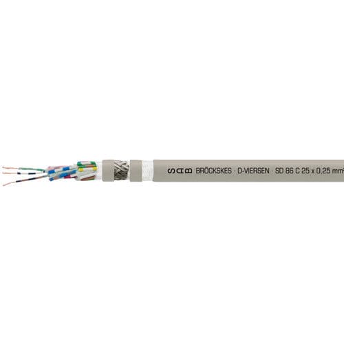 Электрический кабель для цепи кабельного кронштейна - SD 86 C - SAB BROECKSKES GMBH & Co. KG - для передачи данных / DIN / изолированный