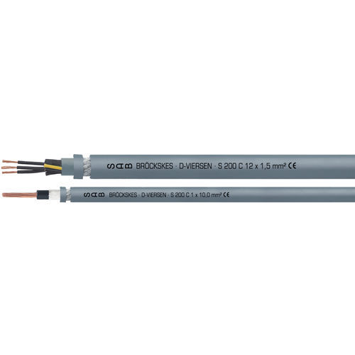 Гибкий электрический кабель - S 200 C  - SAB BROECKSKES GMBH & Co. KG - гибридный / изолированный / маслоустойчивый