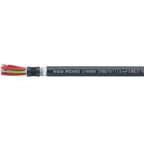 Электрический кабель большой гибкости - S 960 CY - SAB BROECKSKES GMBH & Co. KG - питания / DIN / изолированный
