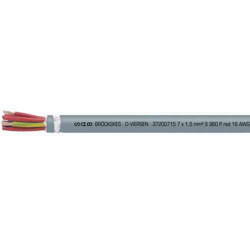 Электрический кабель большой гибкости - S 960 P red - SAB BROECKSKES GMBH & Co. KG - питания / DIN / изолированный
