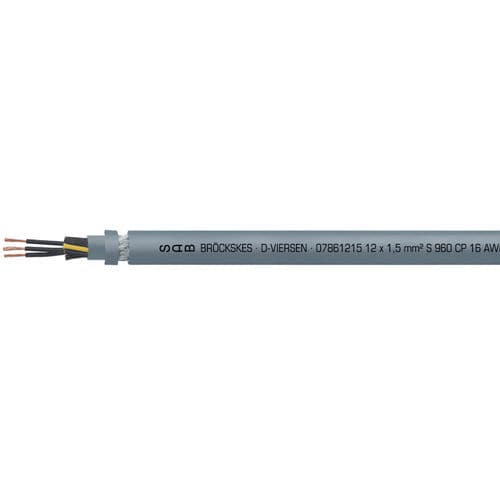 Электрический кабель большой гибкости - S 960 CP - SAB BROECKSKES GMBH & Co. KG - питания / DIN / изолированный
