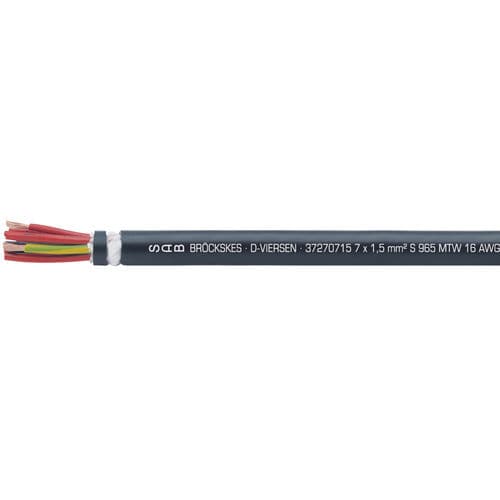 Электрический кабель большой гибкости - S 965 MTW - SAB BROECKSKES GMBH & Co. KG - питания / DIN / изолированный
