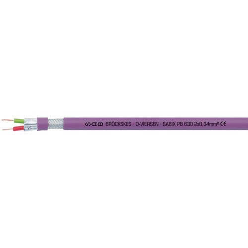 Электрический кабель PROFIBUS-DP - SABIX® PB 630 - SAB BROECKSKES GMBH & Co. KG - для передачи данных / DIN / изолированный