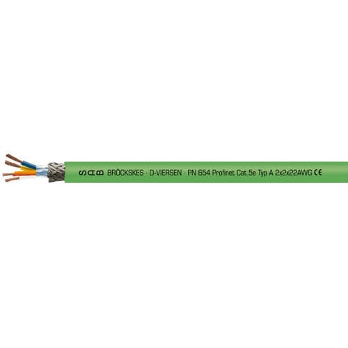 Электрический кабель ProfiNet - PN 654 - SAB BROECKSKES GMBH & Co. KG - для передачи данных / RJ45 / изолированный