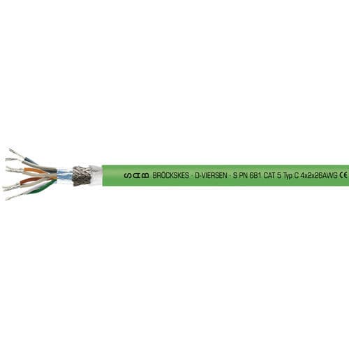 Электрический кабель Ethernet - S PN 681 - SAB BROECKSKES GMBH & Co. KG - для передачи данных / RJ45 / изолированный