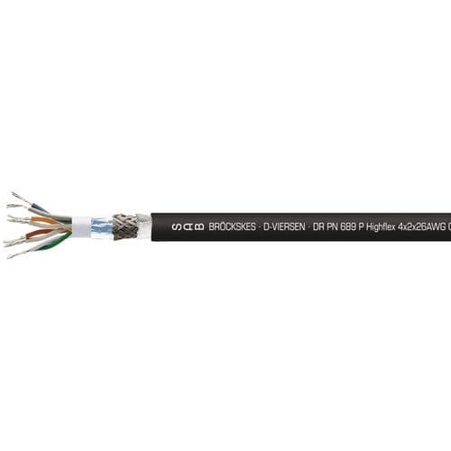 Электрический кабель Ethernet - DR PN 689 P Highflex - SAB BROECKSKES GMBH & Co. KG - для передачи данных / RJ45 / изолированный