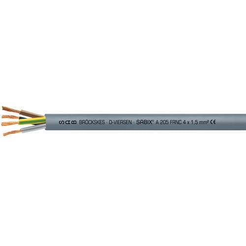 Электрический кабель без галогенов - SABIX® A 205 FRNC - SAB BROECKSKES GMBH & Co. KG - питания / изолированный / с замедлителем пламени