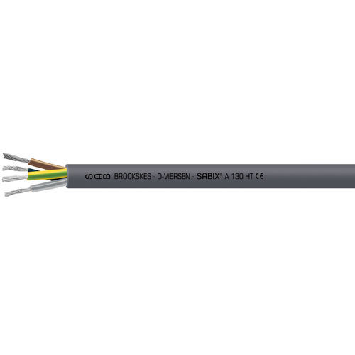 Электрический кабель питания - SABIX® A 130 HT - SAB BROECKSKES GMBH & Co. KG - изолированный / с замедлителем пламени / самозатухающий