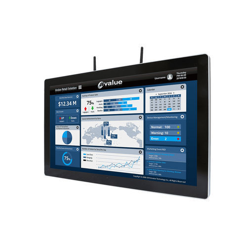 Панельный ПК с мультисенсорным экраном - SID-21WR2 - Avalue Technology Inc. - TFT LCD / с емкостным сенсорным экраном PCAP / со светодиодной подсветкой