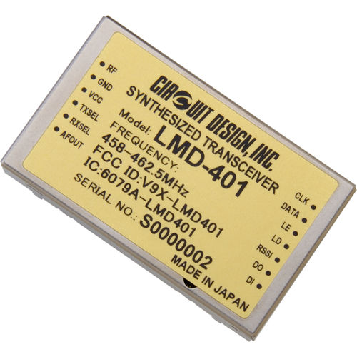 Приемопередатчик РЧ - LMD-401 - Circuit Design, Inc. - FSK / для дистанционного управления / для телеметрии
