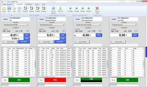 Программное обеспечение для измерения силы - Multiple Force Gauges Managing Software Force Logger Plus - IMADA - для управления / для анализа / для измерений