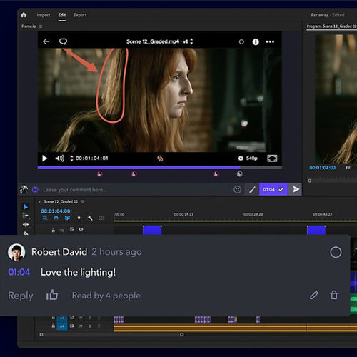 Программное обеспечение хранения - Frame.io - ADOBE - издания / для обмена информацией / отделки видеотехники