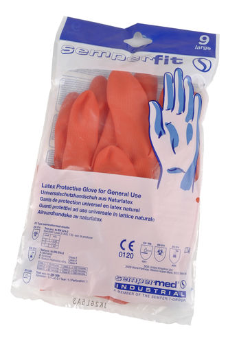 Перчатки для лаборатории - Semperfit red - Sempermed - от химических воздействий / из каучука / из латекса