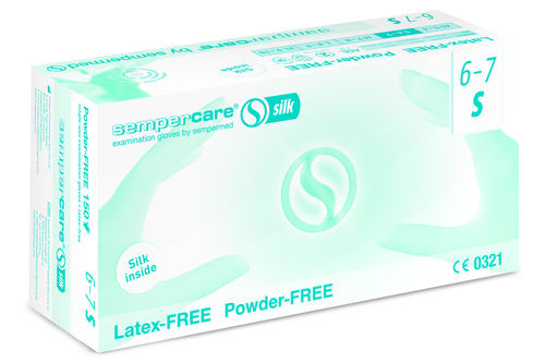 Перчатки для лаборатории - Sempercare® silk - Sempermed - от химических воздействий / из нитрильного каучука / из латекса
