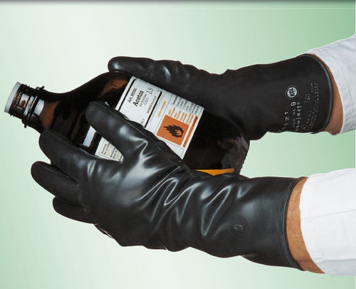 Рабочая перчатки - Butoject® 898 - Kächele Cama Latex - для химической промышленности / от химических воздействий / из бутила