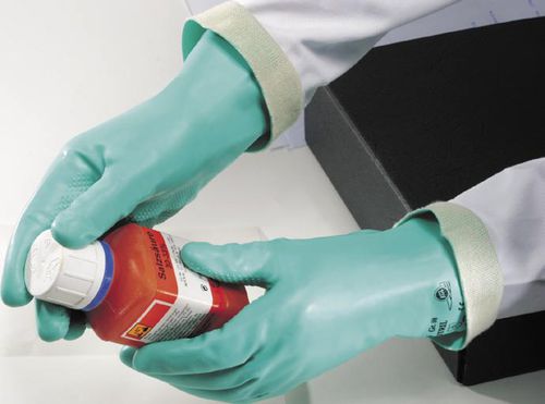 Перчатки для лаборатории - Tricotril® K 836 - Kächele Cama Latex - порезостойкая / от химических воздействий / из латекса