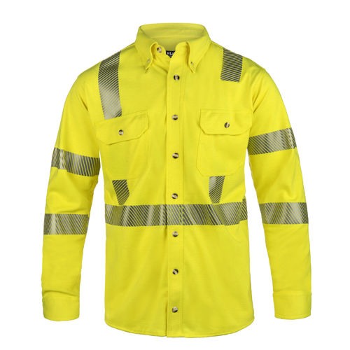 Рубаха высокая видимость - ISHAT29RT - Lakeland Industries - рабочая / с защитой от дугового разряда / из ткани