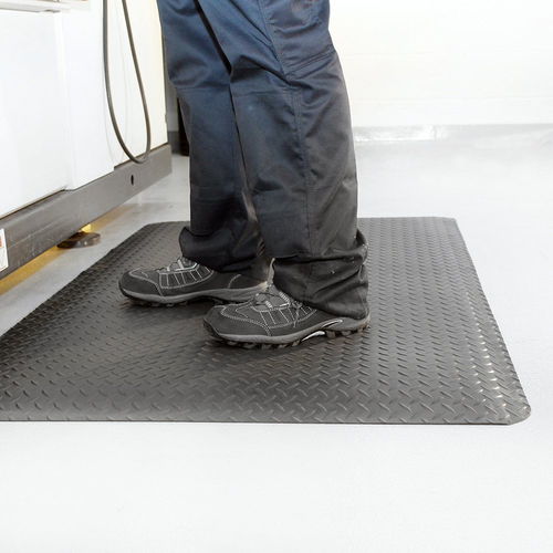 Коврик снимающий усталость - Deckplate - COBA Europe Ltd - противоскользящий / полороновый / черный