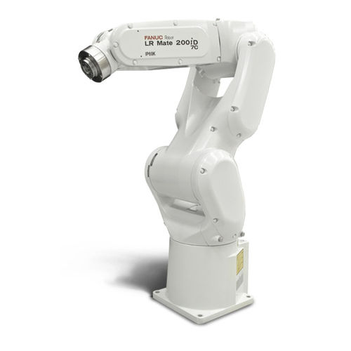 Шарнирный робот - LR Mate 200iD/7C - FANUC Europe Corporation - 6 осей / для разгрузочно-погрузочных работ / напольный