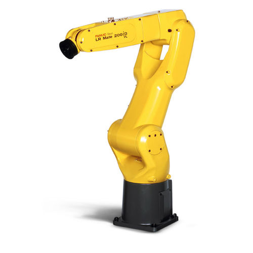 Шарнирный робот - LR Mate 200iD/7L - FANUC Europe Corporation - 6 осей / для разгрузочно-погрузочных работ / напольный