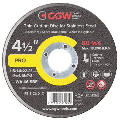 Режущий круг для нержавеющей стали - Camel Grinding Wheels - из оксида алюминия / тонкий