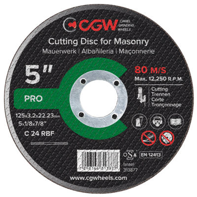 Режущий круг для алюминия - C 24 RBF series - Camel Grinding Wheels - для бетона / для мрамора / из стали