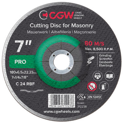 Режущий круг для бетона - Camel Grinding Wheels - для мрамора / из стали / для ручного заточного станка