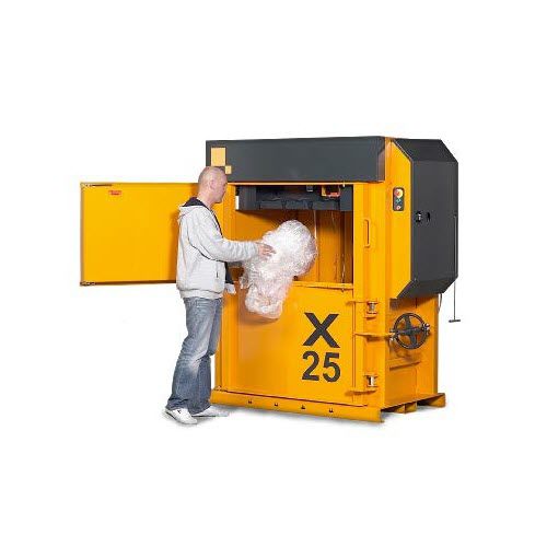 Упаковочный пресс для картона - X25 - Bramidan Balers - для пластмассы / вертикальный / с фронтальной загрузкой