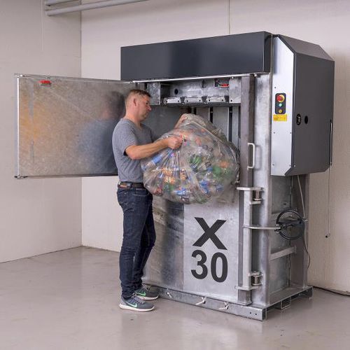 Упаковочный пресс для картона - X30 Galvanized - Bramidan Balers - для пластмассы / для бутылок / вертикальный
