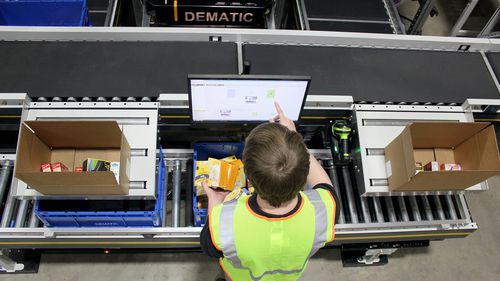 Система подготовки управления несколько - DEMATIC - комплектовать по голосовым командам / система комплектации заказов putwall / автоматическая