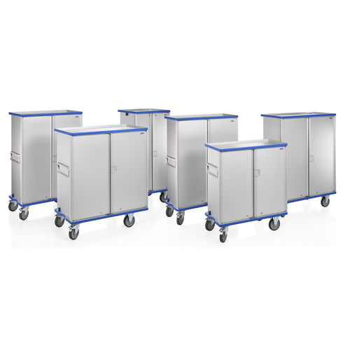 Шкаф для хранения и распределения - G®-CUP E 272 series - Gmöhling Transportgeräte GmbH - на роликах / с распашными дверьми / с полками