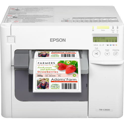 Принтер для этикеток со струйной печатью - C3500 (012CD) - EPSON Europe - для письменного стола