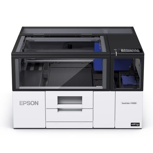 Принтер для больших форматов со струйной УФ-печатью - SureColor V1000 - EPSON Europe - 4-цветный / по плоской поверхности