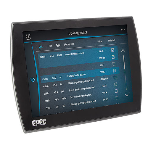 HMI для дисплея - 6112 - Epec - с проекционно-емкостной технологией / встроенный / 1024x768
