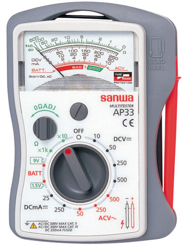 Аналоговый мультиметр - AP33 - Sanwa Electric Instrument - переносной / промышленный