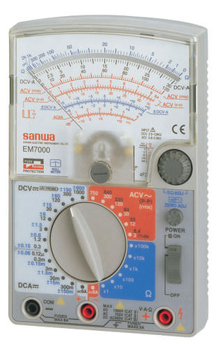 Аналоговый мультиметр - EM7000 - Sanwa Electric Instrument - переносной / 1000 В / промышленный