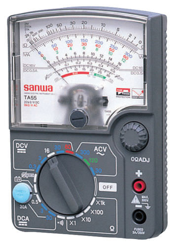 Аналоговый мультиметр - TA55 - Sanwa Electric Instrument - переносной / 30 A / промышленный
