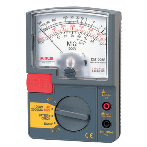 Переносной измеритель сопротивления изоляции - DM1008S  - Sanwa Electric Instrument