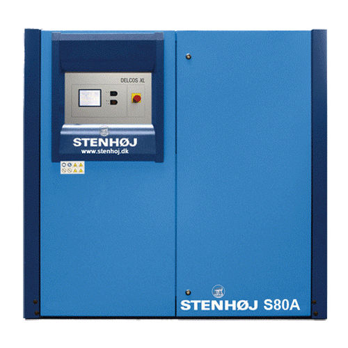 Винтовой компрессор - S55A-S80A, SR55A-SR75A - STENHØJ - воздушный / с электродвигателем / стационарный