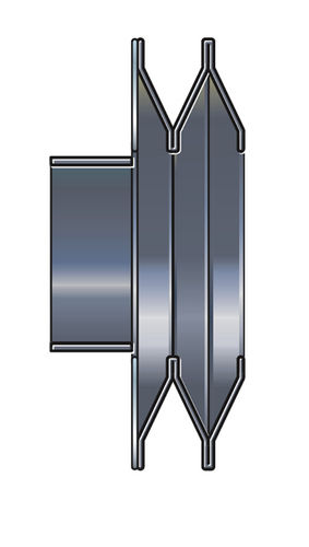 Круглый сильфон - max. 10 m, ø 20 - 400 mm - EITEC - из каучука / дисковый / для машины