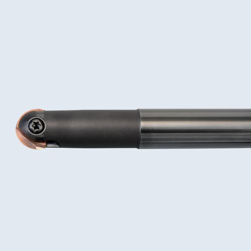 Фрезер со сферическим торцом - ABPFN series - MOLDINO Tool Engineering Europe GmbH - с пластинами / высокоэффективный / угол подъёма винтовой резьбы