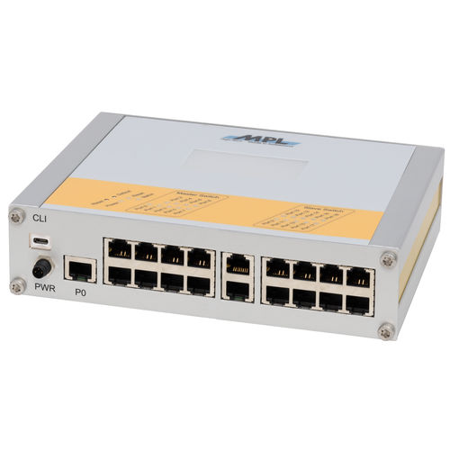 Управляемый коммутатор Ethernet - uMAGBES A19R - MPL - 19 портов / Gigabit Ethernet / последовательный