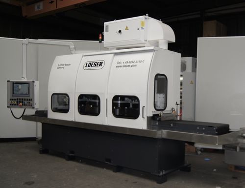 Станок для удаления заусенцев со щеткой - FB 384 - LOESER GmbH - углового стеллажа / для отделки / шлифовальный станок